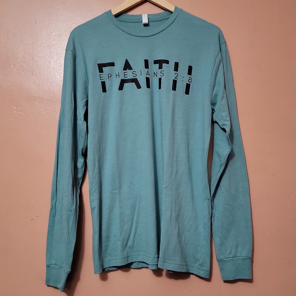 Faith Ephesians 2:8 Longsleeve Shirt Size Medium NWOT